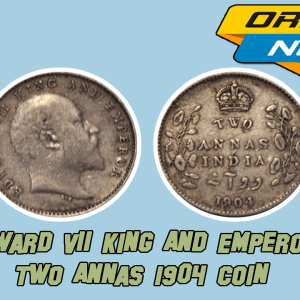 Edward VII King And Emperor Two Annas 1904 India Silver Coin