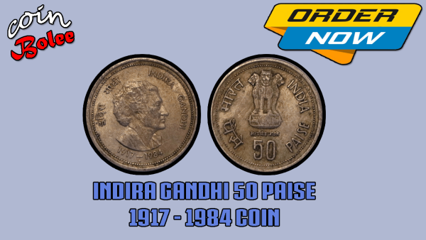 Indira Ganghi 1917 To 1984 India 50 Paise