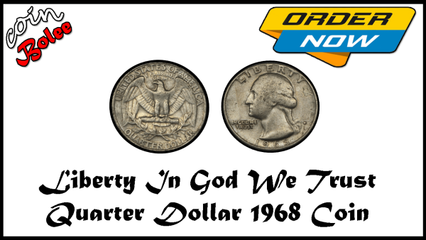 Liberty In God We Trust Quarter Dollar 1968 United States Coin