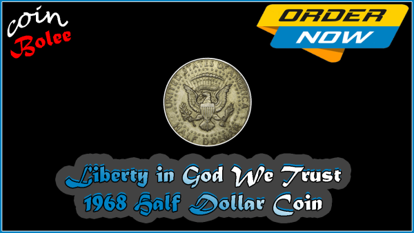 1968 Kennedy Silver Half Dollar Coin