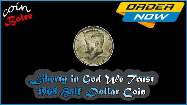 1968 Kennedy Silver Half Dollar Coin