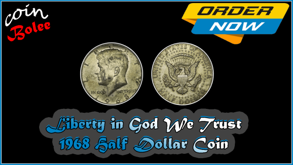 1968 Kennedy Silver Half Dollar Coin