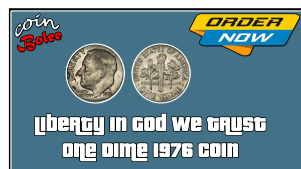 Liberty In God We Trust One Dime 1976 Coin