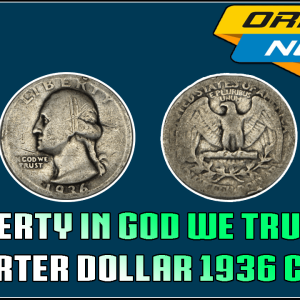 Liberty in God We Trust Silver Quarter Dollar 1936 Coin