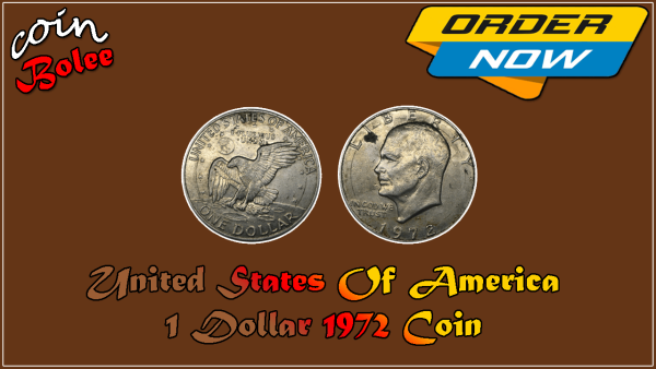 United States Of America 1 Dollar 1972 Coin