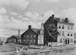 The first United States Mint, on Seventh Street, Philadelphia, circa 1820. Credit: Archive Photos/Archive Photos/Getty Images