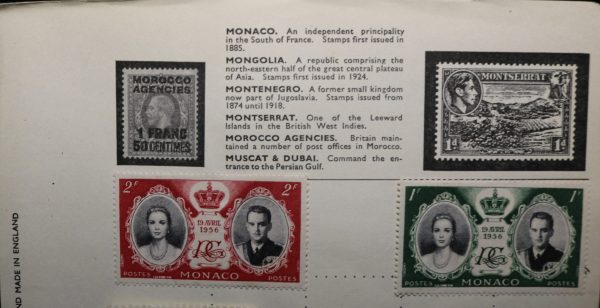 MONACO 19 AVRIL 1956 and1952 Postes