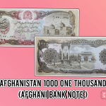 Afghanistan 1000 Afghani Note 1370 / 1991